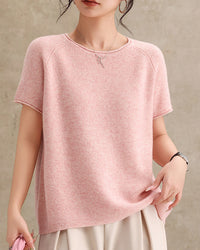 Crew Neck Versatile Casual Knit Sweater