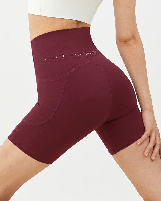 High-Waisted Butt-Lifting Yoga Shorts