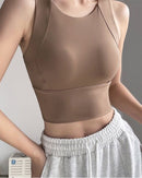 Vest-Style Yoga Fitness Bra