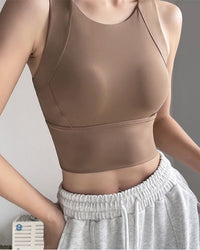 Vest-Style Yoga Fitness Bra