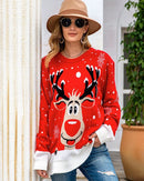 Reindeer Jacquard Knit Sweater