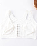 Front-Closure Mesh Wide-Strap Bra