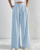 Pleated Casual Loose Wide-Leg Pants