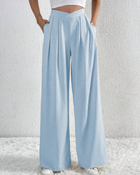 Pleated Casual Loose Wide-Leg Pants