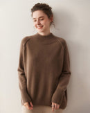 Cashmere Turtleneck Raglan Sleeve Sweater