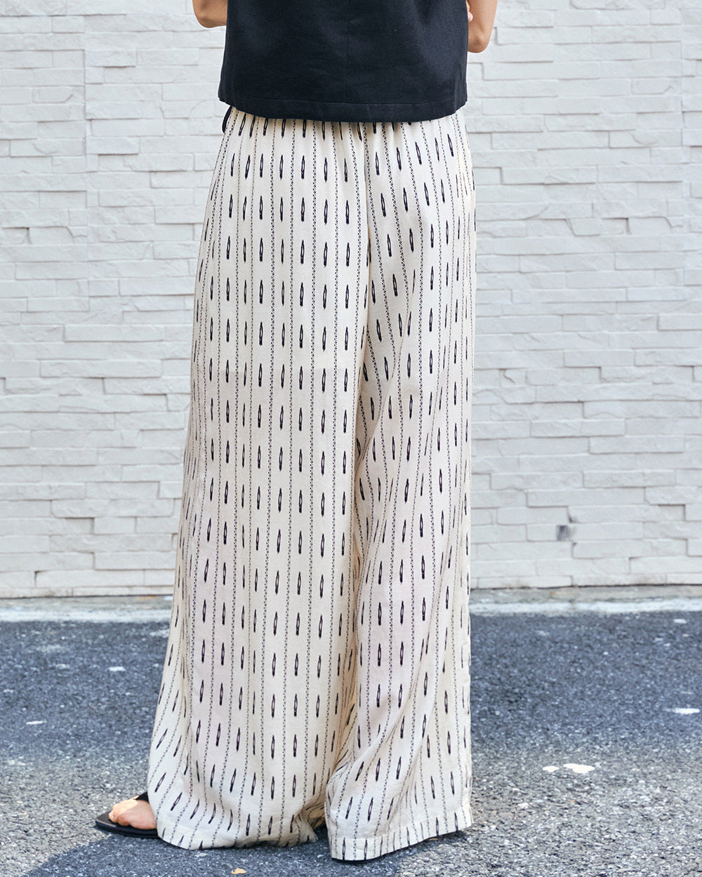 Tencel Linen Loose Straight-Leg Pants