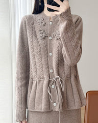 Pure Wool Button Cardigan Sweater