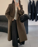 Long Double-Faced Wool Overcoat