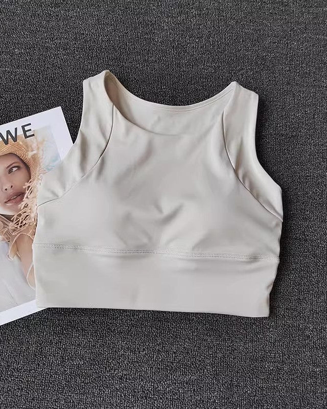 Vest-Style Yoga Fitness Bra