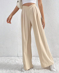 Pleated Casual Loose Wide-Leg Pants