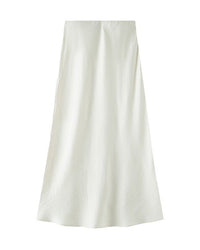 Bias-Cut Draped Fishtail Skirt