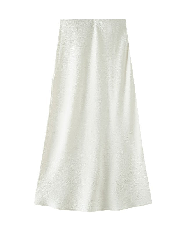Bias-Cut Draped Fishtail Skirt