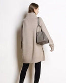 Cashmere Mid-Length Loose-Fitting Turtleneck Sweater