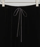 High-Waisted Wide-Leg Silk Velvet Pants