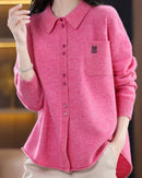 Wool Embroidered Pocket Sweater