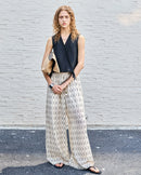 Tencel Linen Loose Straight-Leg Pants