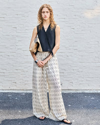 Tencel Linen Loose Straight-Leg Pants