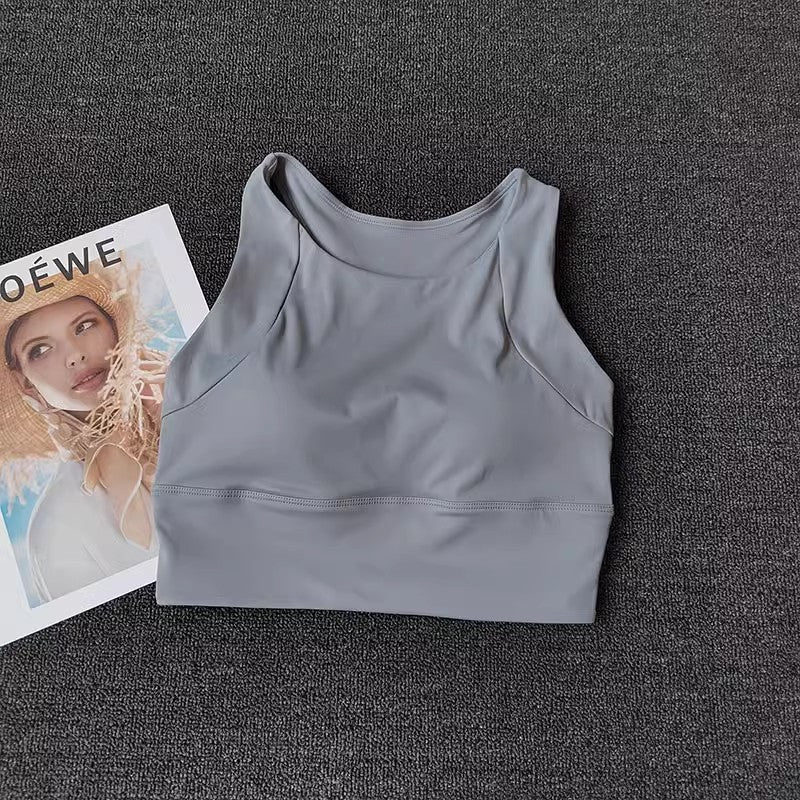 Vest-Style Yoga Fitness Bra