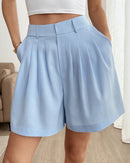 High-Waisted Comfortable Wide-Leg Shorts