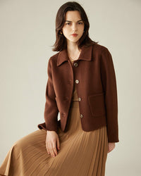 Camel Hair & Cashmere Chanel-Style Coat