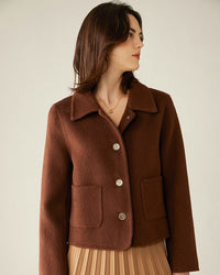 Camel Hair & Cashmere Chanel-Style Coat