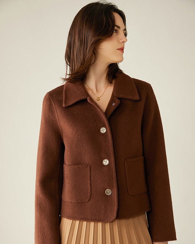 Camel Hair & Cashmere Chanel-Style Coat