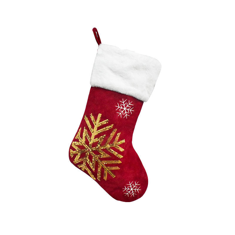 Reindeer Velvet Embroidered Christmas Stockings