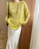 Crew Neck Sun Protection Knitwear