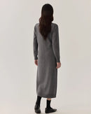 Wool Crew Neck Knit Dress