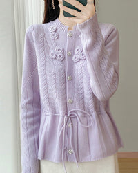 Pure Wool Button Cardigan Sweater