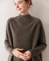 Cashmere Turtleneck Raglan Sleeve Sweater