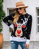 Reindeer Jacquard Knit Sweater
