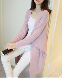 Bat Sleeve Knited Long Cardigan