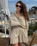 Lightweight, breathable, and effortlessly chic, it’s perfect for resort wear, brunch, and beach outings. Shop Gentle Herd for minimalist luxury.