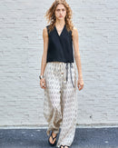 Tencel Linen Loose Straight-Leg Pants
