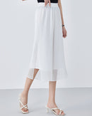 Double-Layered High-Waisted Loose Casual Pants