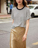 Loose-Fit Striped Crew-NeckT-Shirt