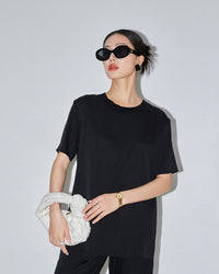 Solid Color Loose-Fitting Simple Top