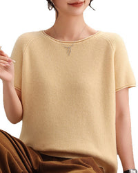 Crew Neck Versatile Casual Knit Sweater