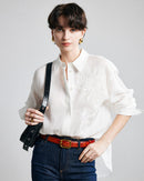 Exquisite Beaded Ramie Shirt