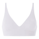 V-neck seamless rimless bra