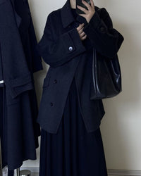 Luxury Wool Alpaca Wrap Coat