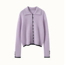 Cashmere Button-Down Knitted Chanel-Style Sweater
