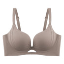 Wire-free push-up lift and seamless bra