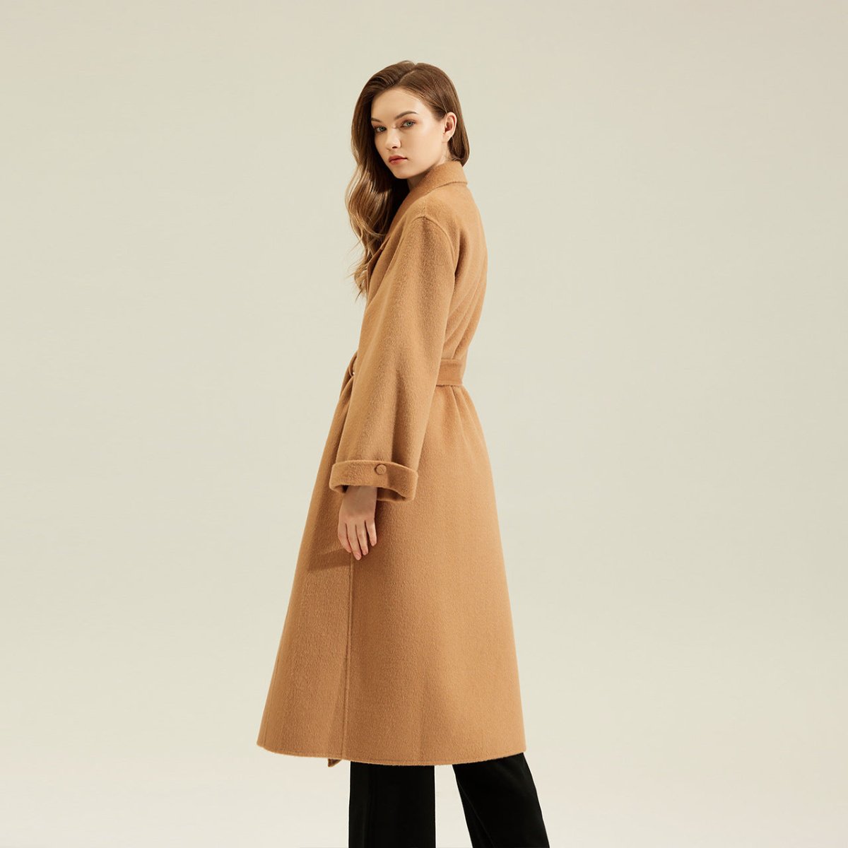 Long Double-Faced Cashmere Coat