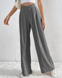 Pleated Casual Loose Wide-Leg Pants