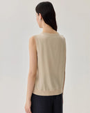 Round Neck Sleeveless Pullover Vest