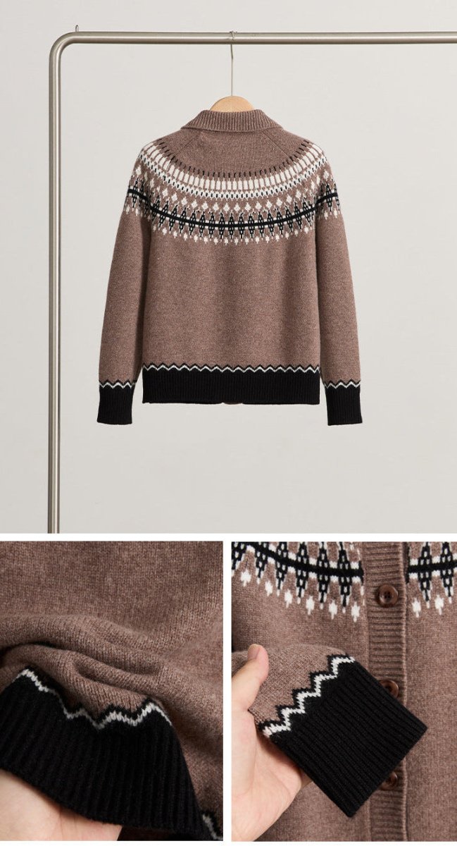 Sheep Wool Cardigan Sweater