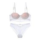 French-style padded push-up bra set