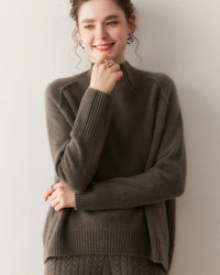 Cashmere Turtleneck Raglan Sleeve Sweater